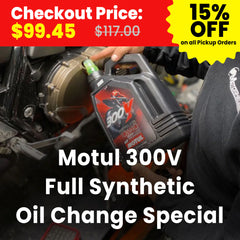 Motorcycle Motul 300V Full Synthetic Oil Change Special (At Location: Fullerton CA) | Buy Your Motorcycle Service / Installation Online