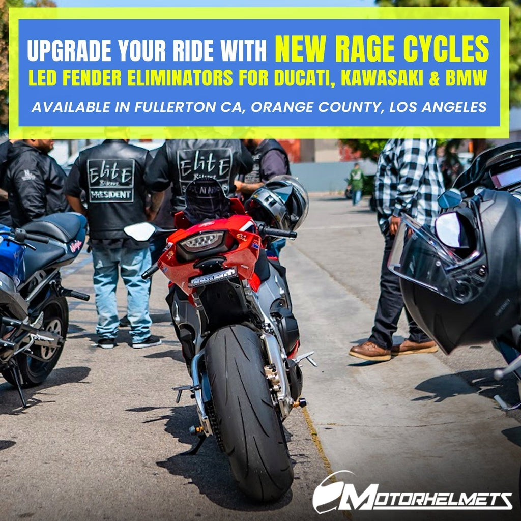 Available for Store Pickup – Upgrade Your Ride with New Rage Cycles LED Fender Eliminators for Ducati, Kawasaki & BMW in Fullerton, Orange County & Los Angeles