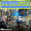 Available for Store Pickup – Stay Cool & Protected with Scorpion EXO Sun Visor & Aero Skirt Replacement Parts Helmet Accessories in Fullerton, Orange County & Los Angeles