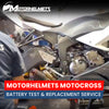 Motorcycle Repair Motocross Battery Test and Replacement Service Fullerton Orange County Los Angeles California / Motorhelmets