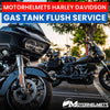 Harley Davidson Motorcycle Repair Gas Tank Flush Service in Fullerton Orange County Los Angeles California / Motorhelmets