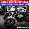 Triumph Motorcycle Repair Carb Cleaning Service Package for Street Bikes Fullerton Orange County Los Angeles California / Motorhelmets