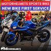 Yamaha Motorcycle Repair New Bike First Service for Street Bikes Fullerton Orange County Los Angeles California / Motorhelmets