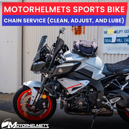 Yamaha Motorcycle Repair Chain Service (Clean, Adjust, and Lube) for Street Bikes Fullerton Orange County Los Angeles California / Motorhelmets