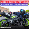 Yamaha Motorcycle Repair Rear/Front Brake Bleeding Services for Street Bikes Fullerton Orange County Los Angeles California / Motorhelmets