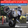 Honda Motorcycle Repair Stunt Bike Cage & Rail Installation Services in Fullerton Orange County Los Angeles California / Motorhelmets