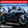 Honda Motorcycle Repair Carb Cleaning Service for Road Bikes in Fullerton Orange County Los Angeles California / Motorhelmets