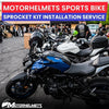 Yamaha Motorcycle Repair Sprocket Kit Installation Services for Street Bikes Fullerton Orange County Los Angeles California / Motorhelmets