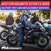 Yamaha Motorcycle Repair Battery Test and Replacement Services for Street Bikes Fullerton Orange County Los Angeles California / Motorhelmets