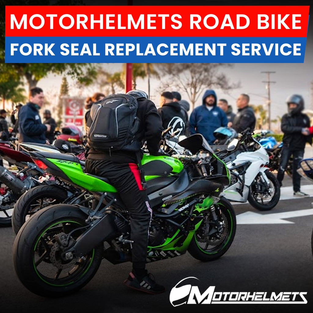 Honda Motorcycle Repair Fork Seal Replacement Service in Fullerton Orange County Los Angeles California / Motorhelmets