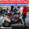 Triumph Motorcycle Repair Diagnostic Services for Street Bikes Fullerton Orange County Los Angeles California / Motorhelmets