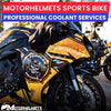 Yamaha Motorcycle Repair Coolant Flush Services for Street Bikes Fullerton Orange County Los Angeles California / Motorhelmets