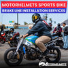 Ducati Motorcycle Repair Brake Line Installation Services for Street Bikes Fullerton Orange County Los Angeles California / Motorhelmets