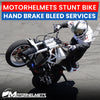 Honda Motorcycle Repair Stunt Bike Hand Brake Bleed Services Fullerton Orange County Los Angeles California / Motorhelmets