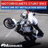 Honda Motorcycle Repair Stunt Bike Brake Line Set Installation Service in Fullerton Orange County Los Angeles California / Motorhelmets