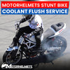 Honda Motorcycle Repair Stunt Bike Coolant Flush Services Fullerton Orange County Los Angeles California / Motorhelmets