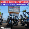 Yamaha Motorcycle Repair Fork Seal Replacement Service for Street Bikes Fullerton Orange County Los Angeles California / Motorhelmets