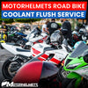 Honda Motorcycle Repair Coolant Flush Service for Road Bikes Fullerton Orange County Los Angeles California / Motorhelmets