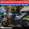 Ducati Motorcycle Repair Chain Service (Clean, Adjust, and Lube) for Street Bikes Fullerton Orange County Los Angeles California / Motorhelmets