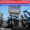 Yamaha Motorcycle Repair Gas Tank Flush Services for Street Bikes Fullerton Orange County Los Angeles California / Motorhelmets