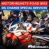 Honda Motorcycle Repair Oil Change Special Services for Road Bikes in Fullerton Orange County Los Angeles California / Motorhelmets