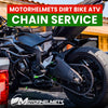 Motorcycle Repair Dirt Bike/ATV Chain Service Fullerton Orange County Los Angeles California / Motorhelmets