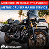 Harley Davidson Motorcycle Repair Metric Cruiser Major Service in Fullerton Orange County Los Angeles California / Motorhelmets