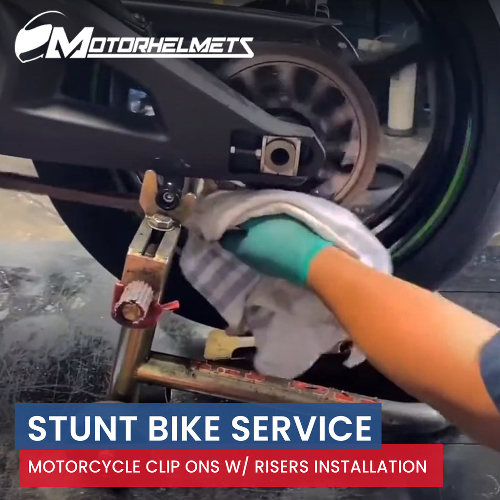 Motorcycle Repair Stunt Bike Clip Ons With Risers Installation Services ...