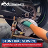 Motorcycle Repair Stunt Bike Clip Ons With Risers Installation Services Fullerton Orange County Los Angeles California / Motorhelmets