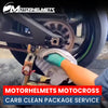 Motorcycle Repair Motocross Dirt Bike Carb Cleaning Package Service Fullerton Orange County Los Angeles California / Motorhelmets