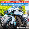 BMW Motorcycle Repair Sprocket Kit Installation Service for Road Bikes in Fullerton Orange County Los Angeles California / Motorhelmets