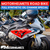 BMW Motorcycle Repair Full Synthetic Oil Change Special Service for Road Bikes in Fullerton Orange County Los Angeles California / Motorhelmets