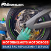 Motorcycle Repair Brake Pad Replacement Service for Motocross Bikes at Motorhelmets Fullerton Orange County Los Angeles California / Motorhelmets