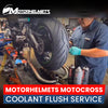 Motorcycle Repair Coolant Flush Service for Motocross Bikes at Motorhelmets Fullerton Orange County Los Angeles California / Motorhelmets