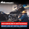 Motorcycle Repair Motocross Brake Line Set Installation Service Fullerton Orange County Los Angeles California / Motorhelmets
