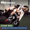 Motorcycle Repair Stunt Bike Front Brake Pads Replacement Services Fullerton Orange County Los Angeles California / Motorhelmets