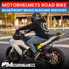 BMW Motorcycle Rear/Front Brake Bleeding Services for Road Bikes Fullerton Orange County Los Angeles California / Motorhelmets