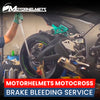 Motorcycle Repair Brake Bleeding Service for Motocross Bikes at Motorhelmets Fullerton Orange County Los Angeles California / Motorhelmets