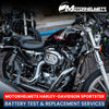 Motorcycle Repair Battery Test & Replacement Services for Harley-Davidson Sportster Fullerton Orange County Los Angeles California / Motorhelmets