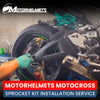 Motorcycle Repair Sprocket Kit Installation Service for Motocross Bikes at Motorhelmets Fullerton Orange County Los Angeles California / Motorhelmets