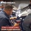 Motorcycle Repair Street & Sports Bike Spark Plug Services Fullerton Orange County Los Angeles California / Motorhelmets