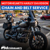 Harley Davidson Motorcycle Repair Chain & Belt Service in Fullerton Orange County Los Angeles California / Motorhelmets