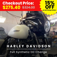 Motorcycle Harley Davidson Full Synthetic Oil Change Service (At Location: Fullerton CA) | Buy Your Motorcycle Service / Installation Online