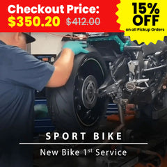 Motorcycle New Bike 1st Service (At Location: Fullerton CA) | Buy Your Motorcycle Service / Installation Online