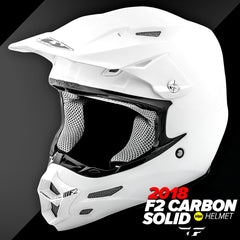 Fly Racing MX 2018 | F2 Carbon Solid Off-Road Motorcycle Helmets