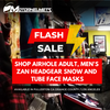 Flash Sale! Shop Airhole Snow Adult and Zan Headgear Men's Tube Face Masks in Fullerton CA Orange County / Los Angeles
