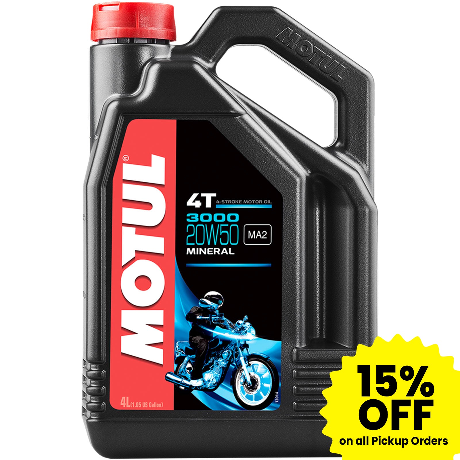 Motul 3000 20W-50 4T Petroleum Oil Gallon Bottle-107319