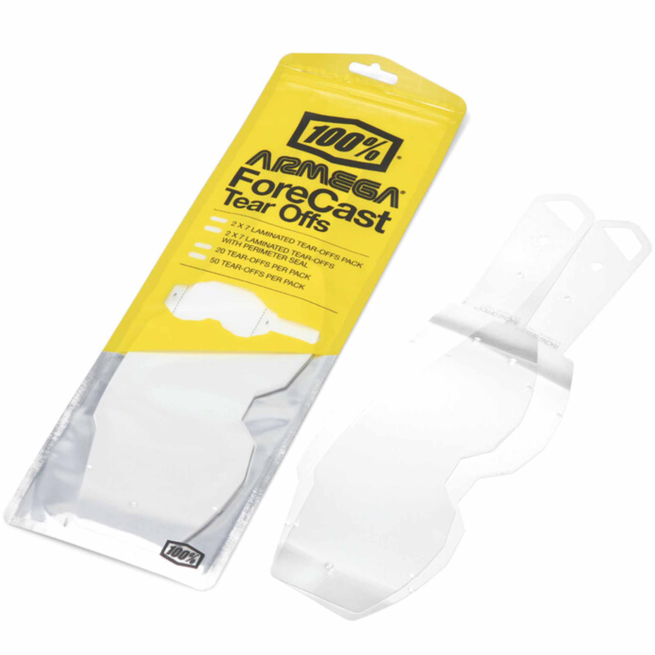100% Armega/ARmatic Forecast Peri-Meter Laminated Tear-Offs Goggles Accessories-610