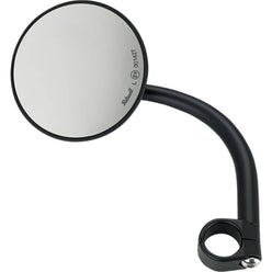 Biltwell Utility Round Side View Mirror w/Clamp-On Mount 1