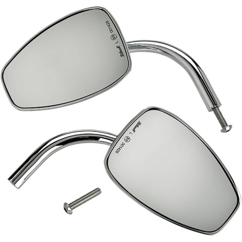 Biltwell Utility Teardrop Side View Mirror Pair w/Perch Mount Motorcycle Accessories-0640